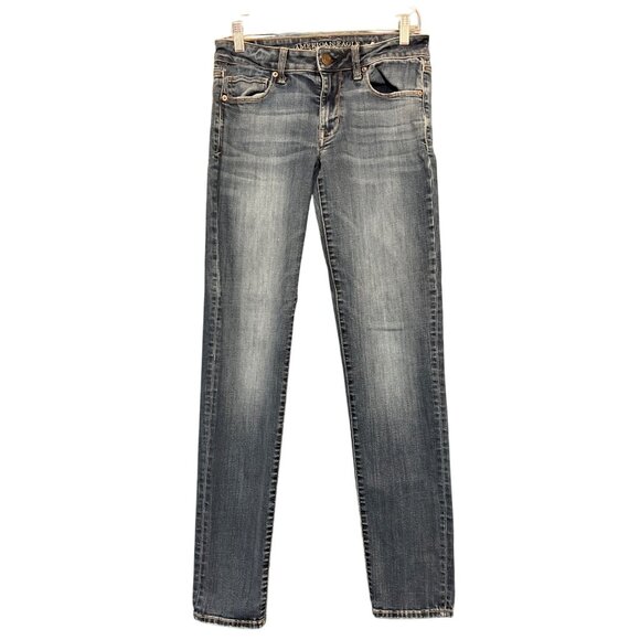 6 Long American Eagle Outfitters Womens Super Stretch Skinny Jeans - Picture 2 of 9